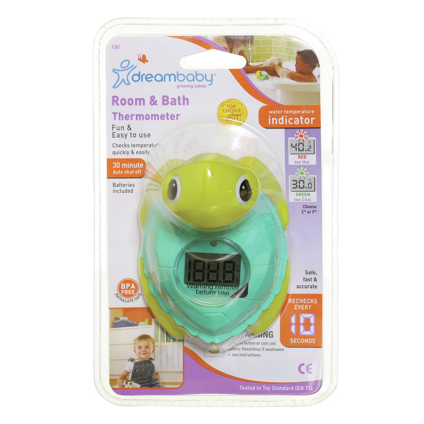 Dreambaby Digital Room & Bath 2-In-1 Thermometer (Turtle) Review