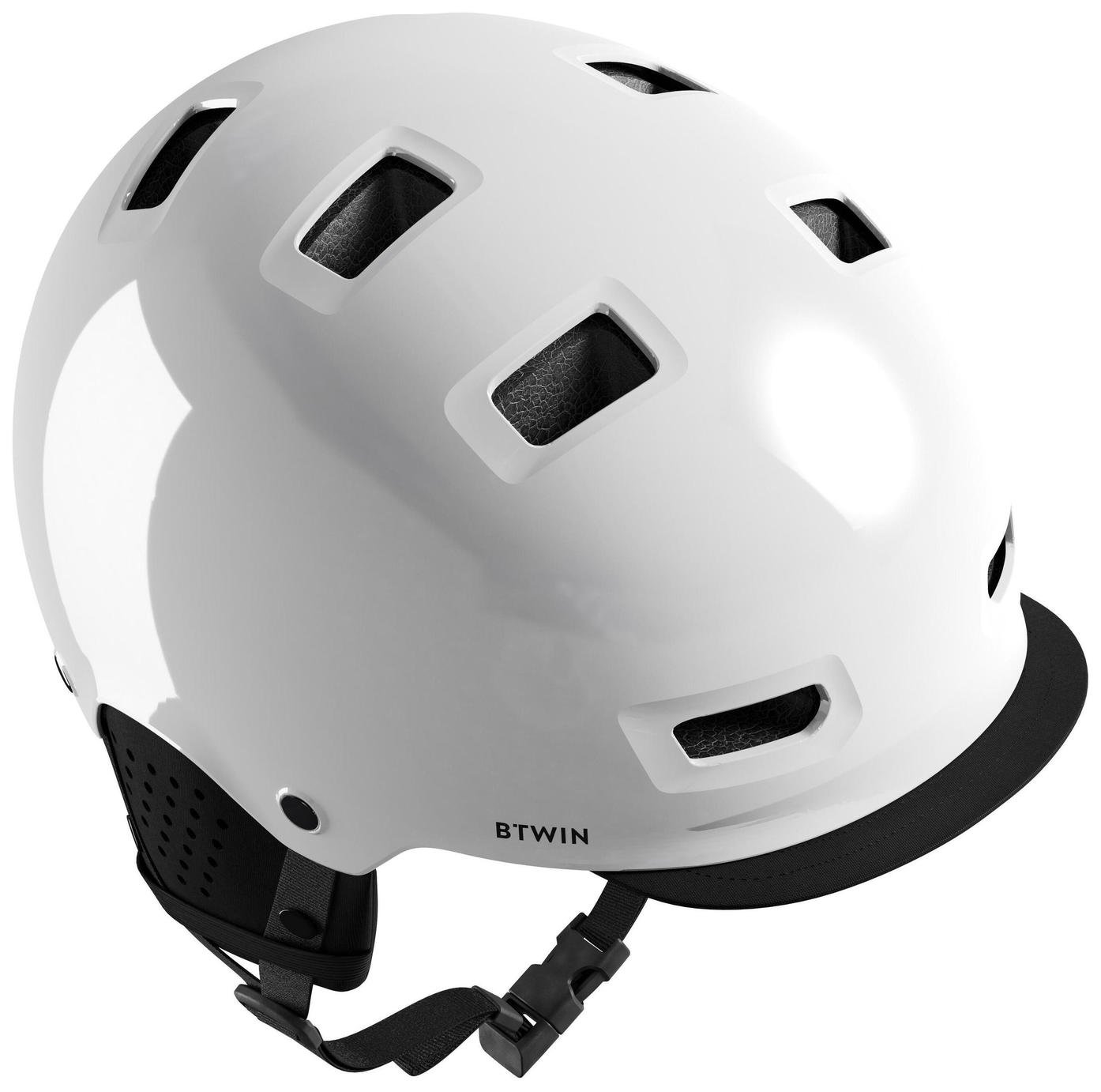 Decathlon Commuting Adult Bike Helmet - White, 55-59cm