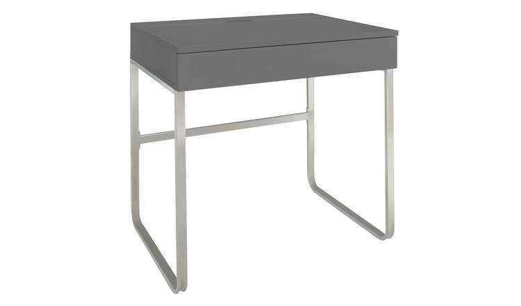 Buy Argos Home Sammy 1 Drawer Desk Grey Gloss Desks Argos