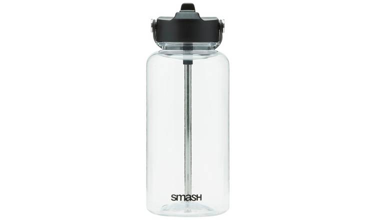Smash Black Sipper Water Bottle - 1 litre