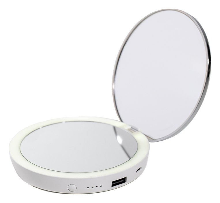 Stylpro Flip And Charge Powerbank Compact Mirror