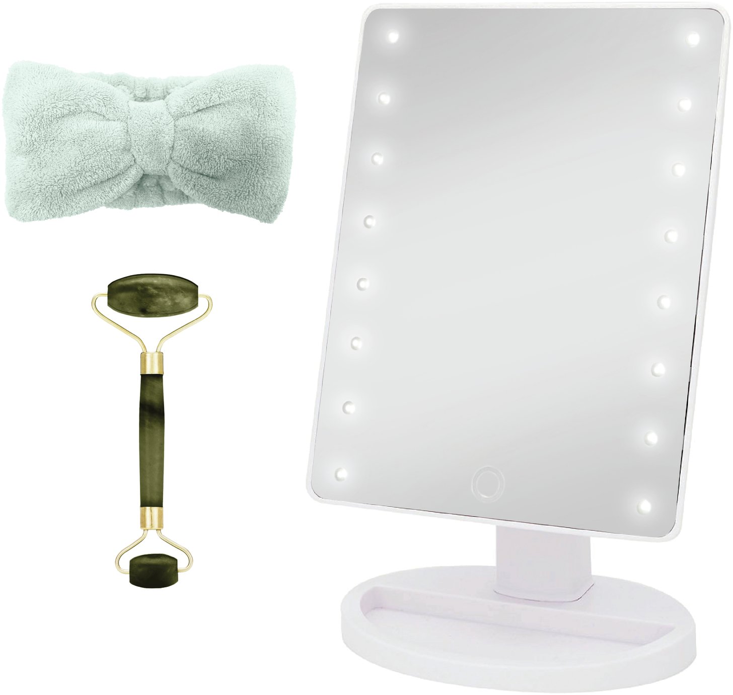 Danielle Creations LED Mirror Headband & Jade Roller