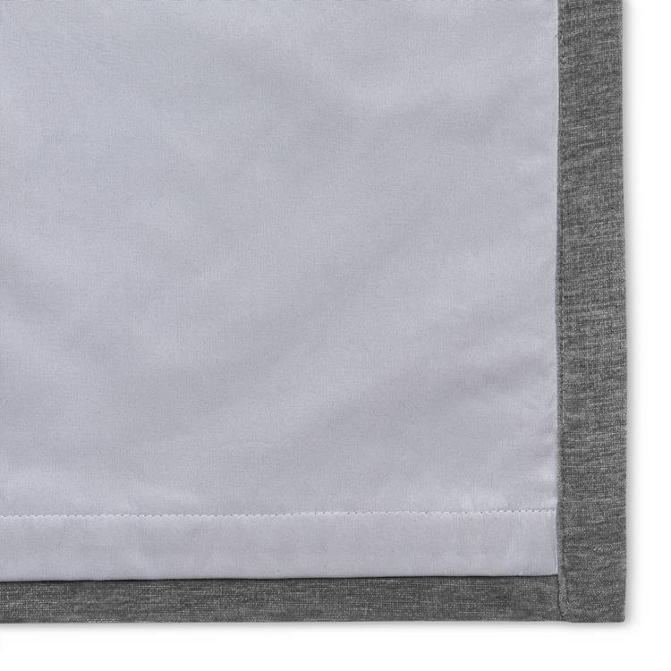 Habitat Plain Chenille Blackout Eyelet Curtains - Charcoal 0