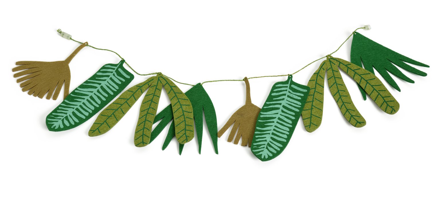 Habitat Kids 6ft Tropical Leaf Garland - Green