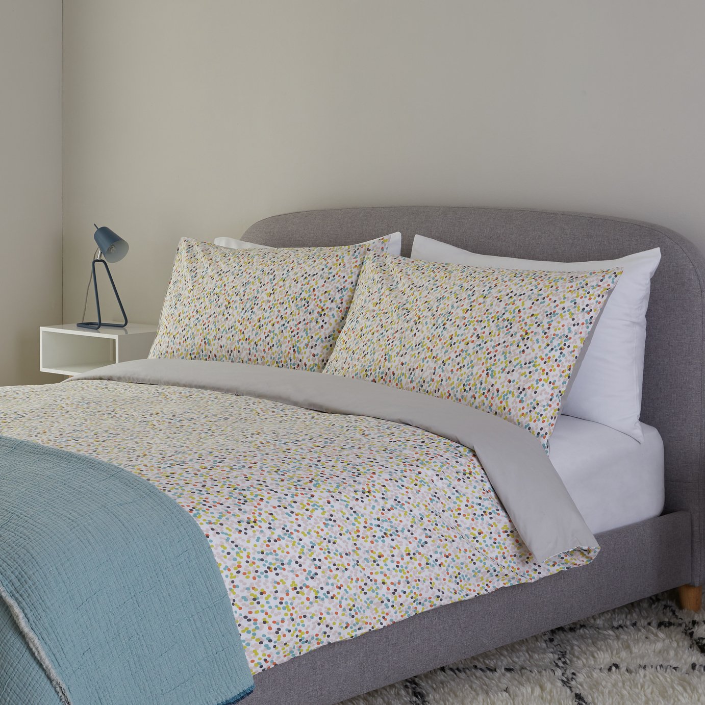 Habitat Angelica Dots Bedding Set - Superking