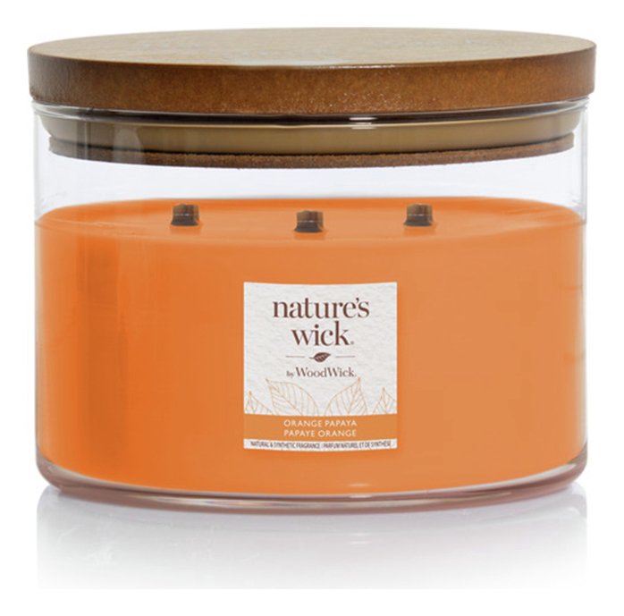 Natures Wick Large Multi Wick Candle - Orange Papaya