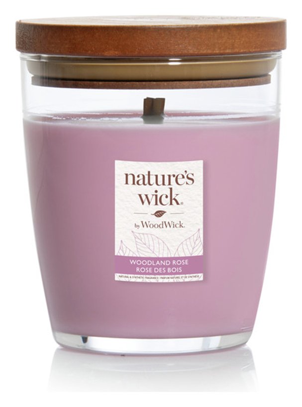 Nature's Wick Medium Jar Candle - Woodland Rose