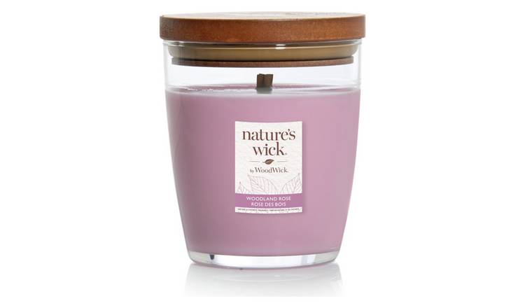 Nature's Wick Medium Jar Candle - Woodland Rose