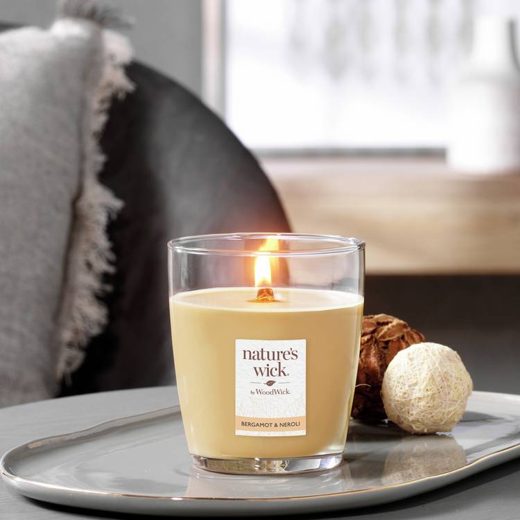 Nature's Wick Medium Jar Candle - Bergamot & Neroli 0