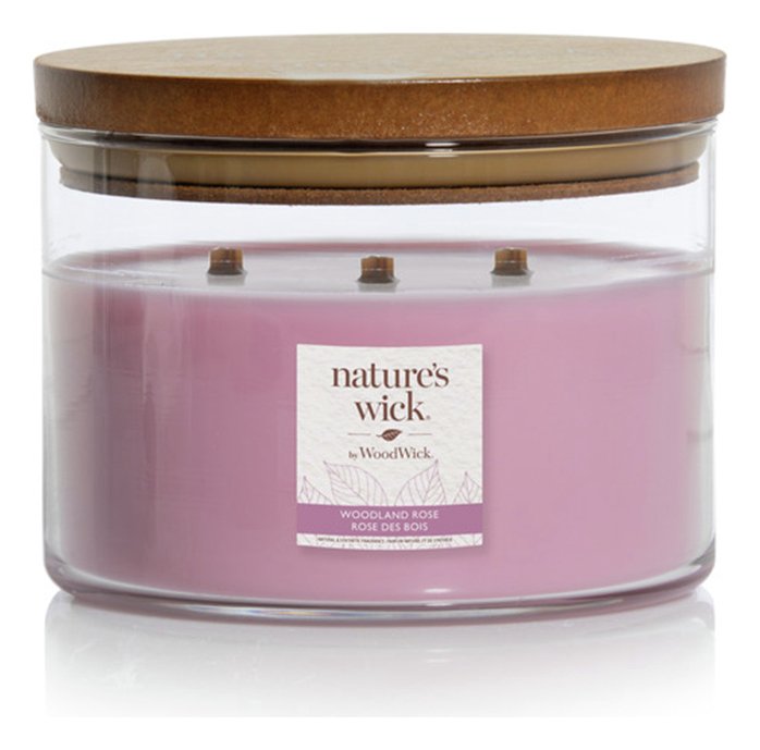 Nature's Wick Large Multi Wick Jar Candle - Woodland Rose