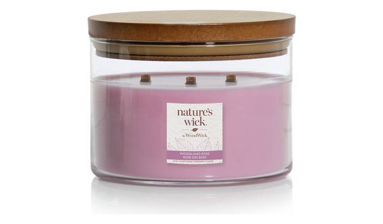 Nature's Wick Large Multi Wick Jar Candle - Woodland Rose