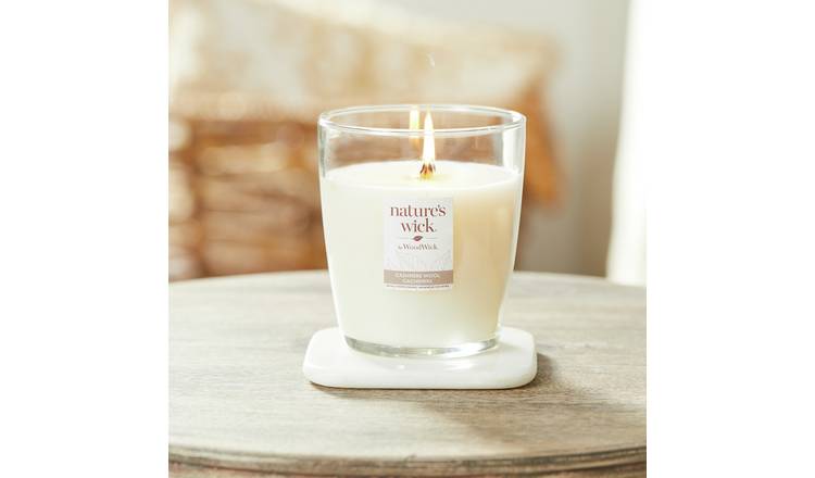 Nature's Wick Medium Jar Candle - Cashmere Wool