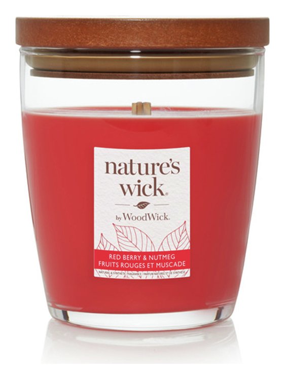 Nature's Wick Medium Jar Candle - Redberry & Nutmeg