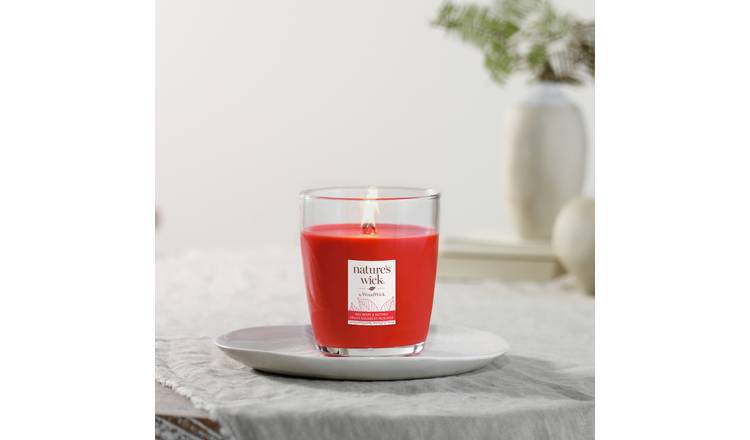 Nature's Wick Medium Jar Candle - Redberry & Nutmeg