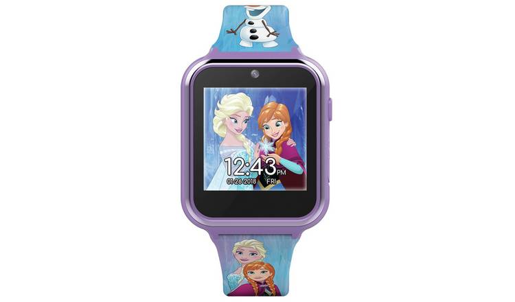 Disney Frozen Kids Multicoloured Silicone Strap Smart  Watch