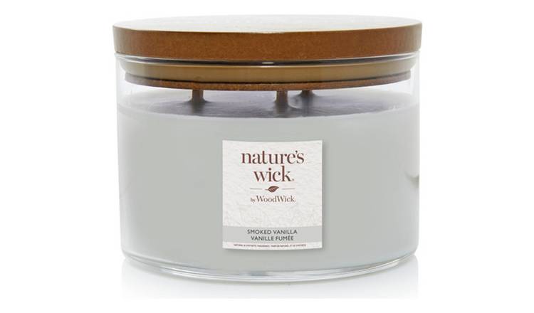 Natures Wick Large Multi Wick Candle - Smoked Vanilla