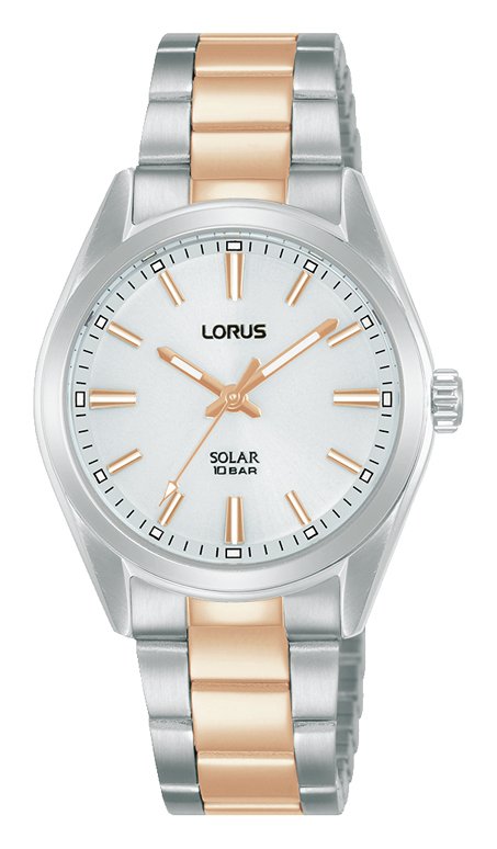 Lorus Ladies Solar Two Tone Stainless Steel Watch