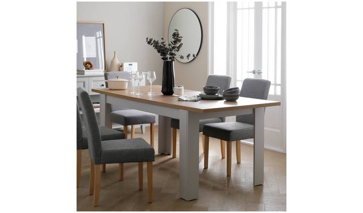 Argos grey table online and chairs