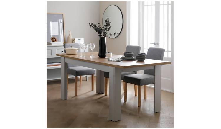 Argos Home Preston Extending Dining Table - Grey & Oak