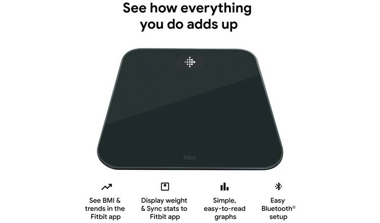 Fitbit Aria Air Smart Bathroom Scales - Black