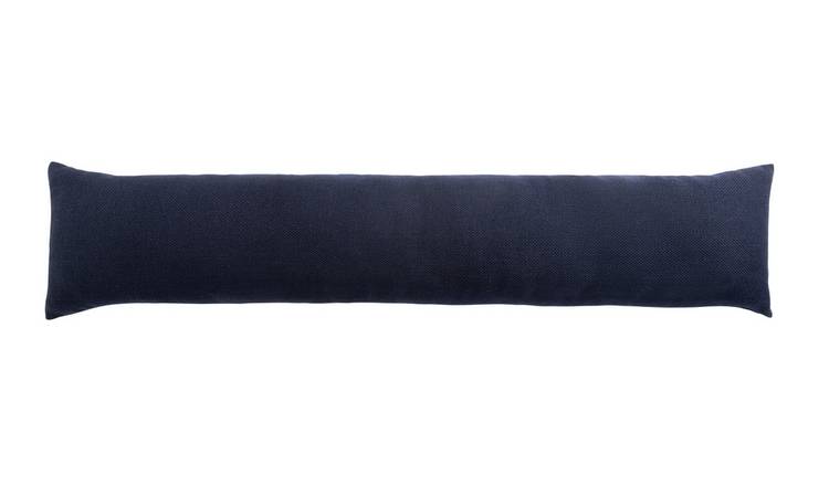 Habitat Basket Weave Draught Excluder - Navy