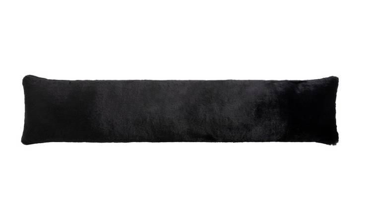 Habitat Faux Fur Draught Excluder - Black