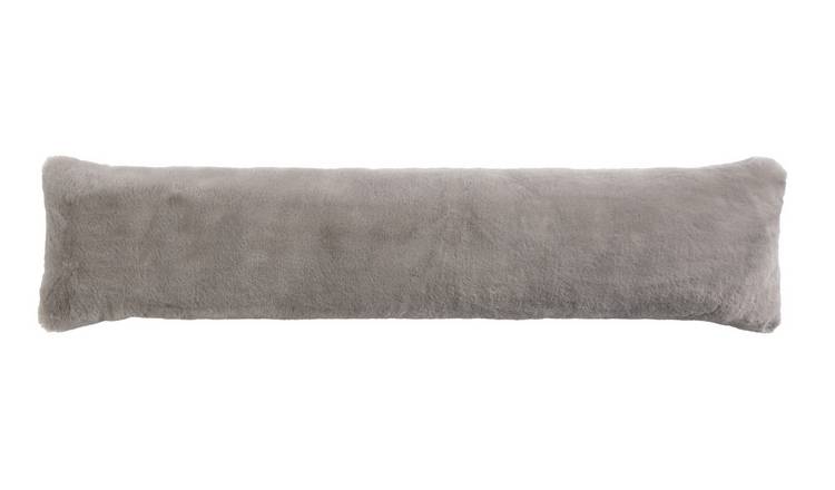 Habitat Faux Fur Draught Excluder - Grey