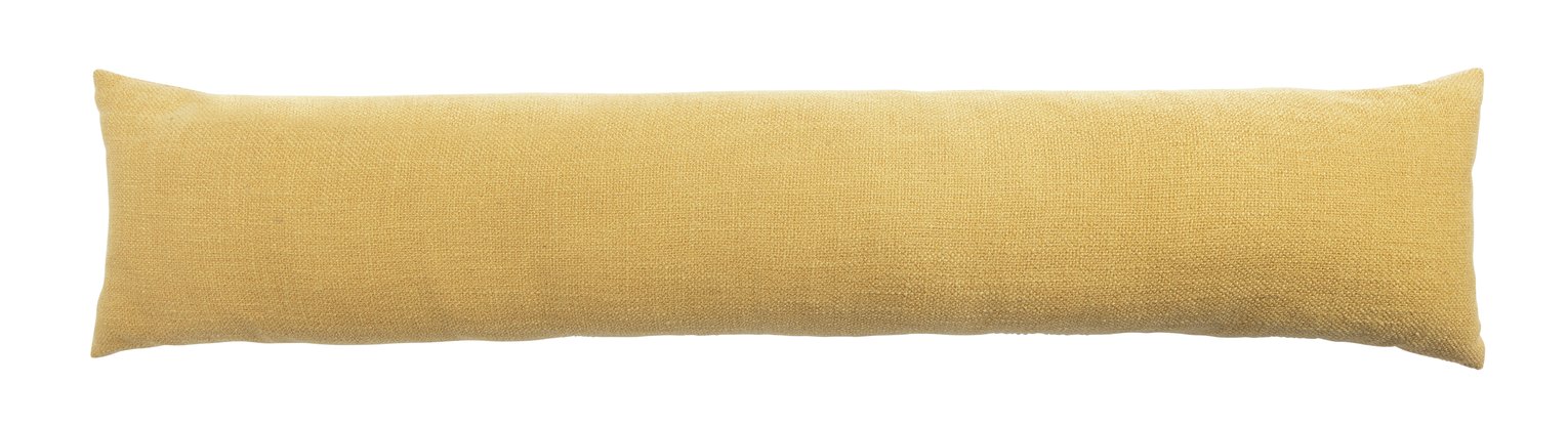 Habitat Basket Weave Draught Excluder - Mustard