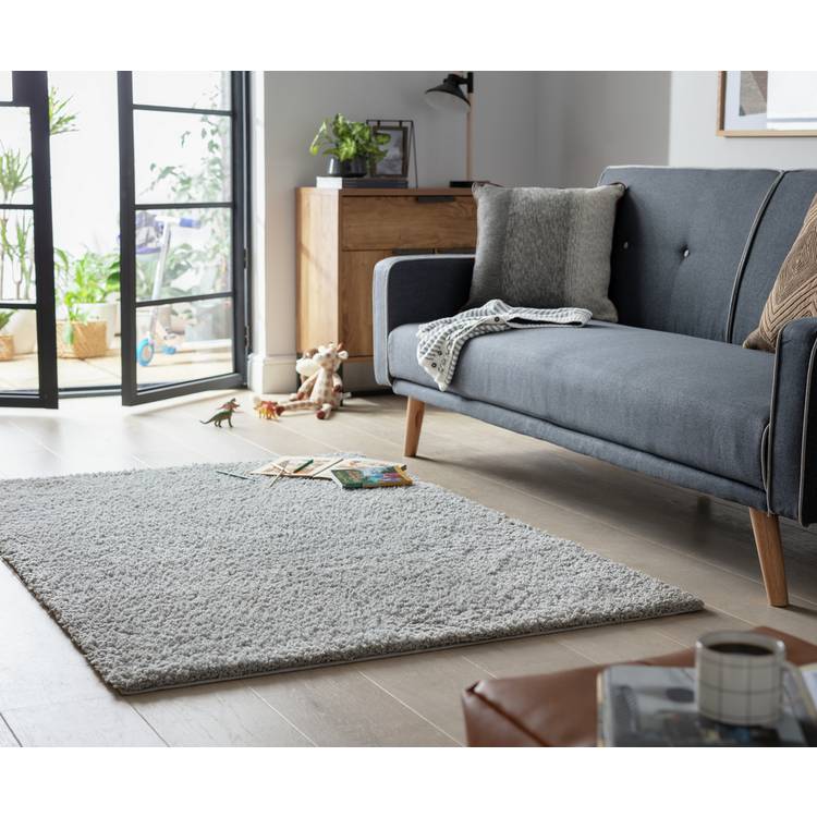 Habitat Cosy Grey Shaggy Rug - 290x200cm 0