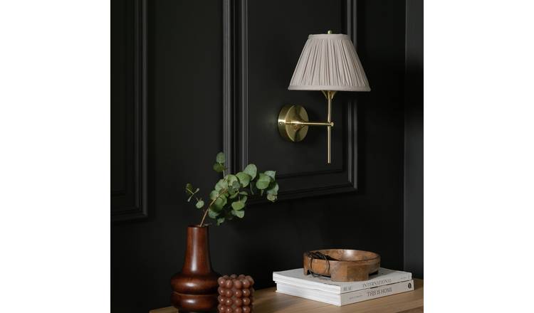 Pleated deals wall sconce