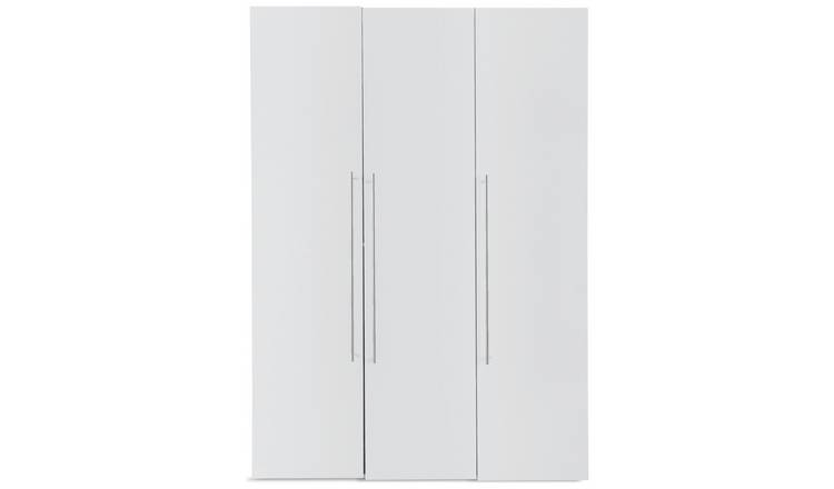 Habitat Atlas 3 Door Tall Wardrobe - White