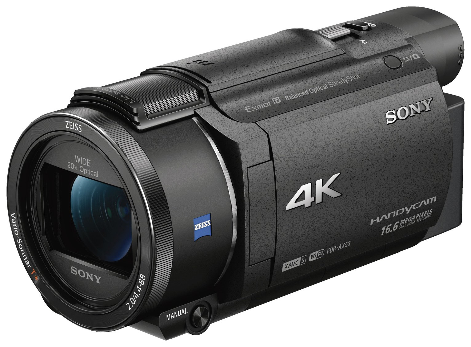 Sony AX53 4K Handycam Camcorder - Black