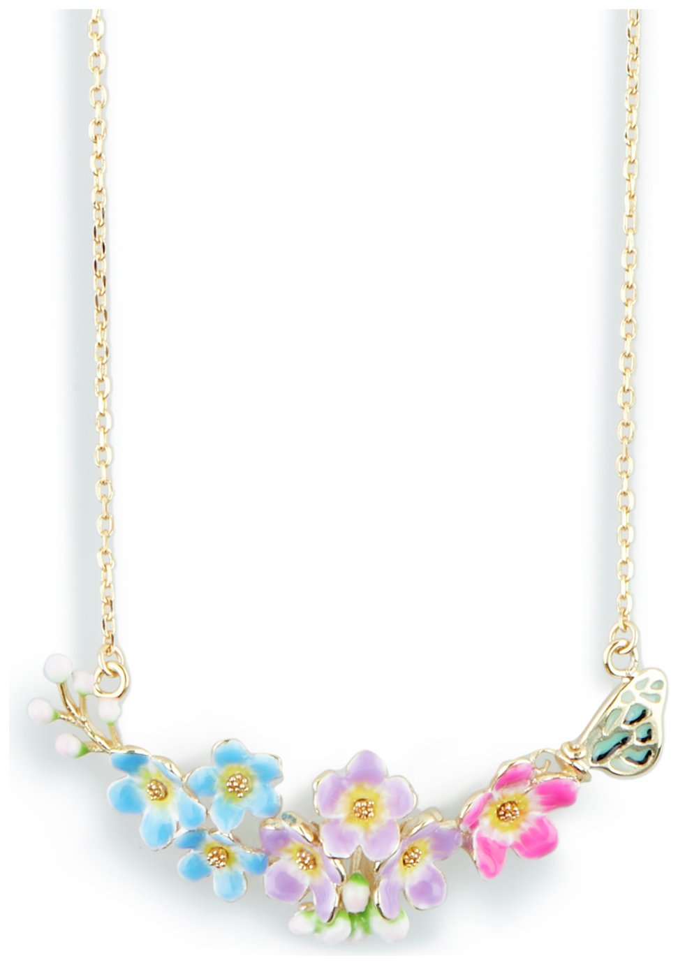 Bill Skinner Gold Plated Spring Flower Necklace