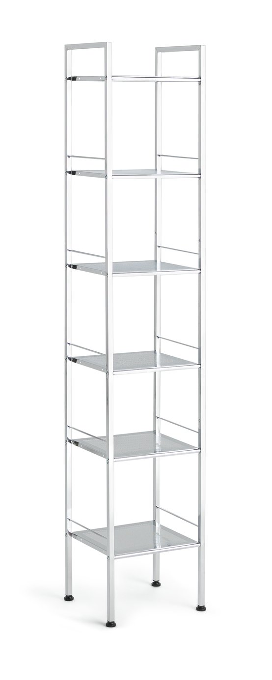 Habitat 6 Tier Freestanding Storage Unit - Silver