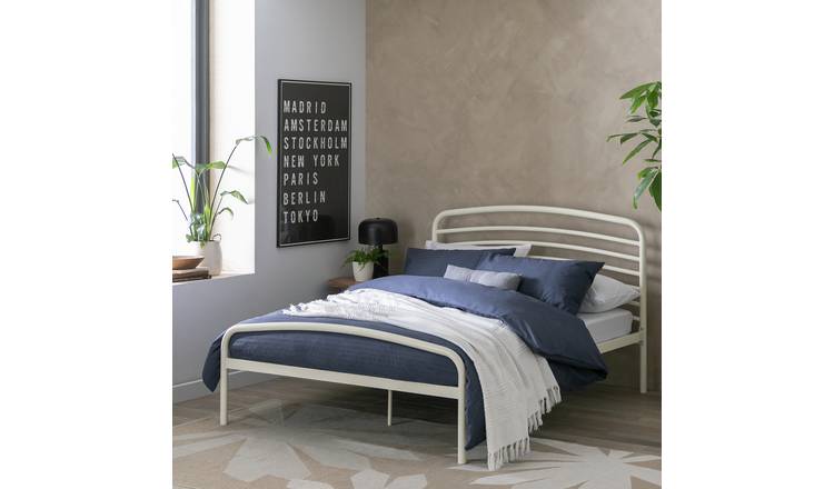 Argos Home Jubilee Double Metal Bed Frame - Off White