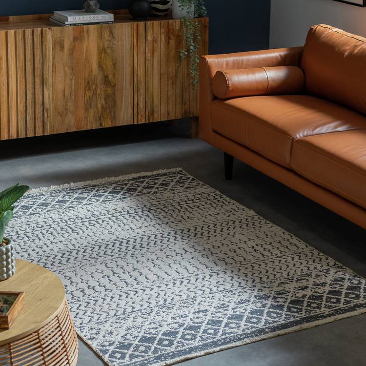 Habitat Moroccan Reversible Grey Flatweave Rug - 230x160cm 0