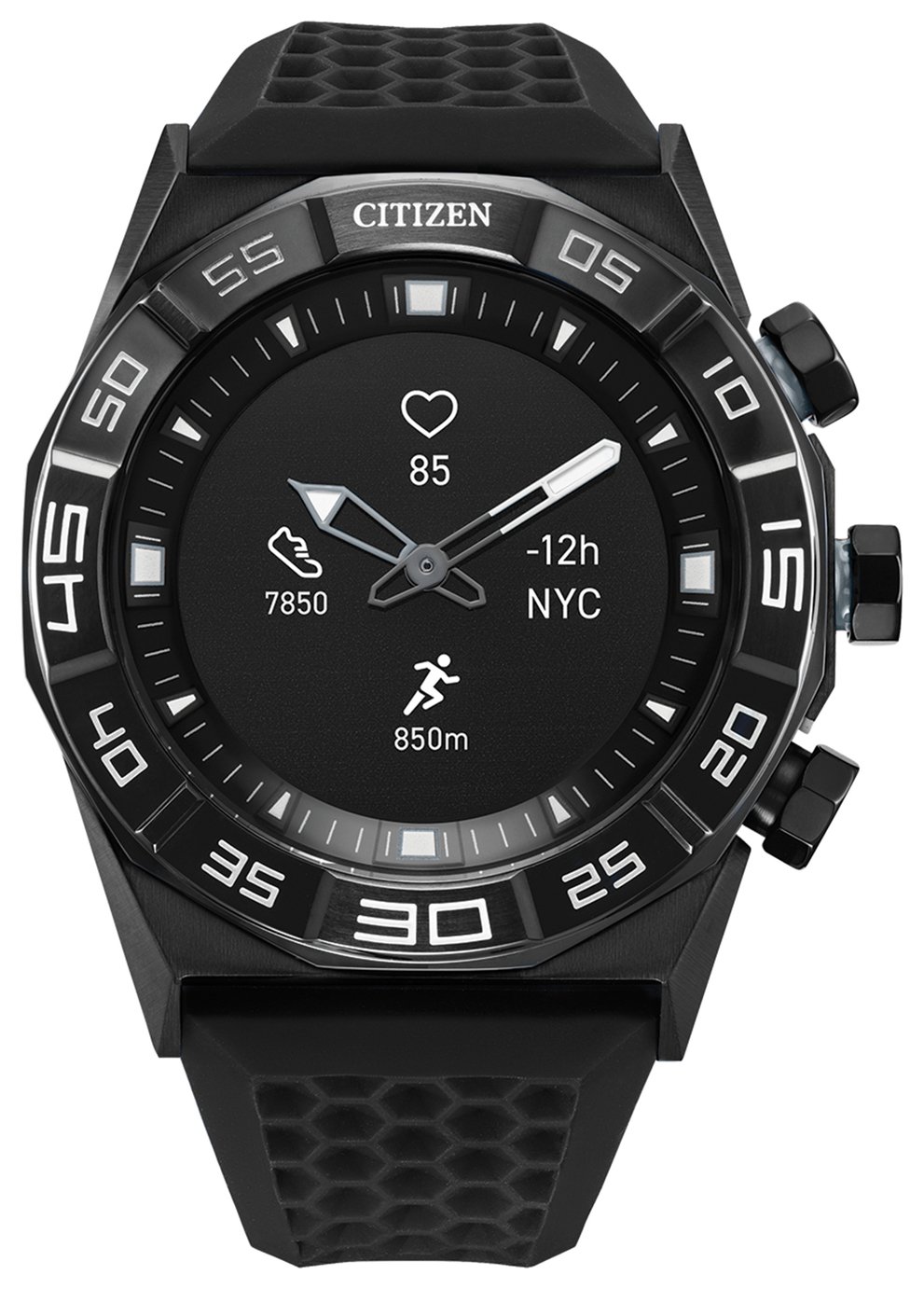 Citizen Black Gen 1 Silicone Strap Smart Watch 