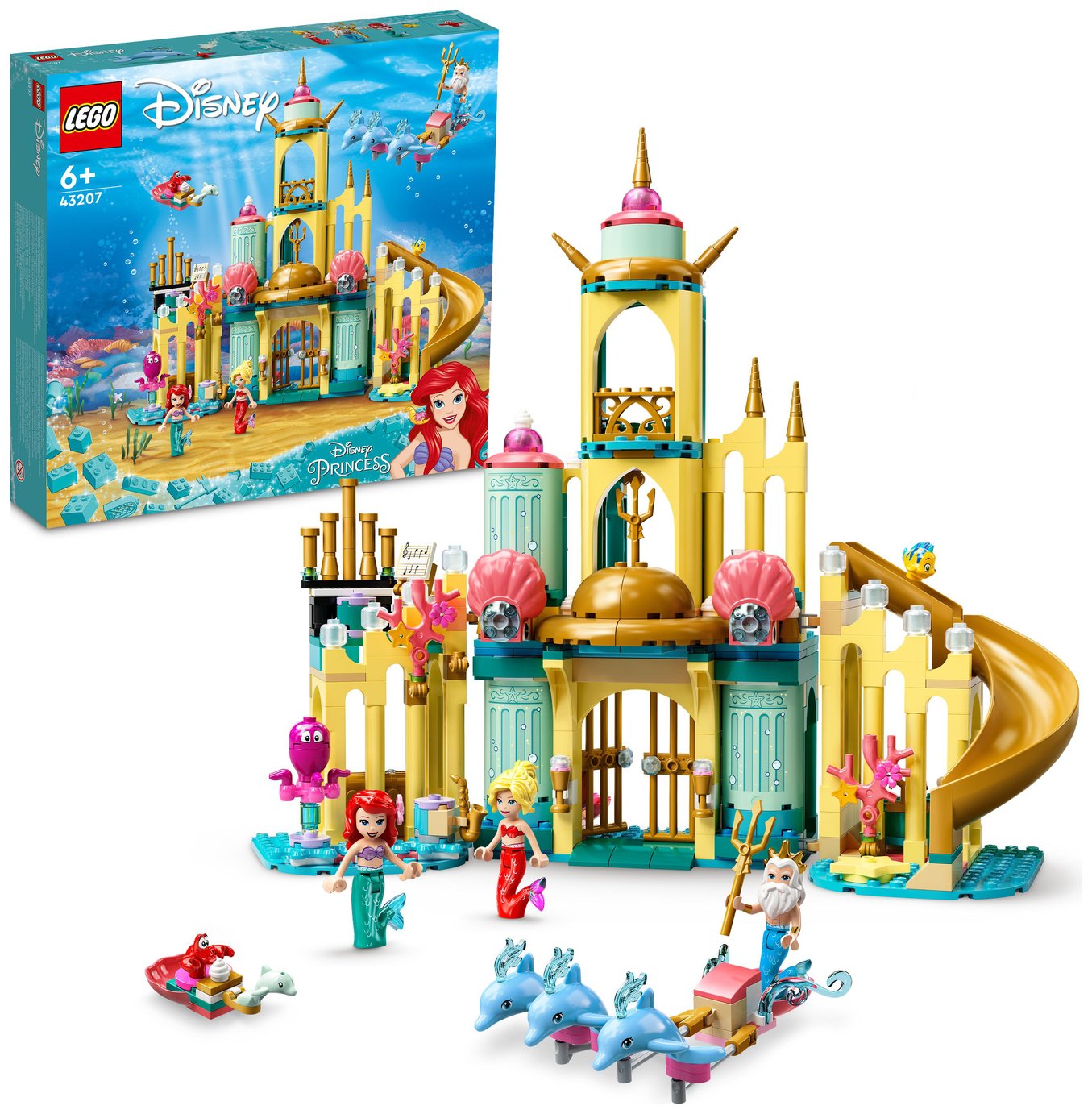 LEGO Disney Ariel's Underwater Palace Castle Toy 43207