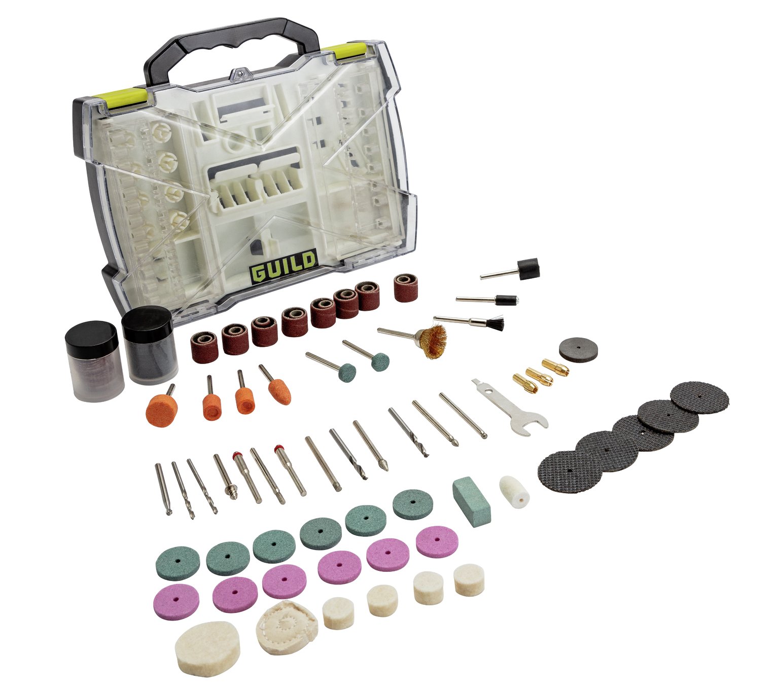 Guild 145 Piece Rotary Tool Accessory Set Review