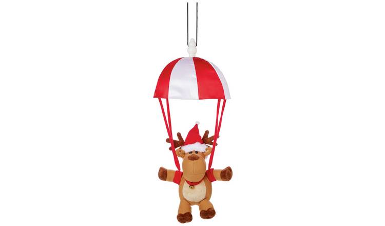 Premier Decorations Christmas Parachute Reindeer Decoration