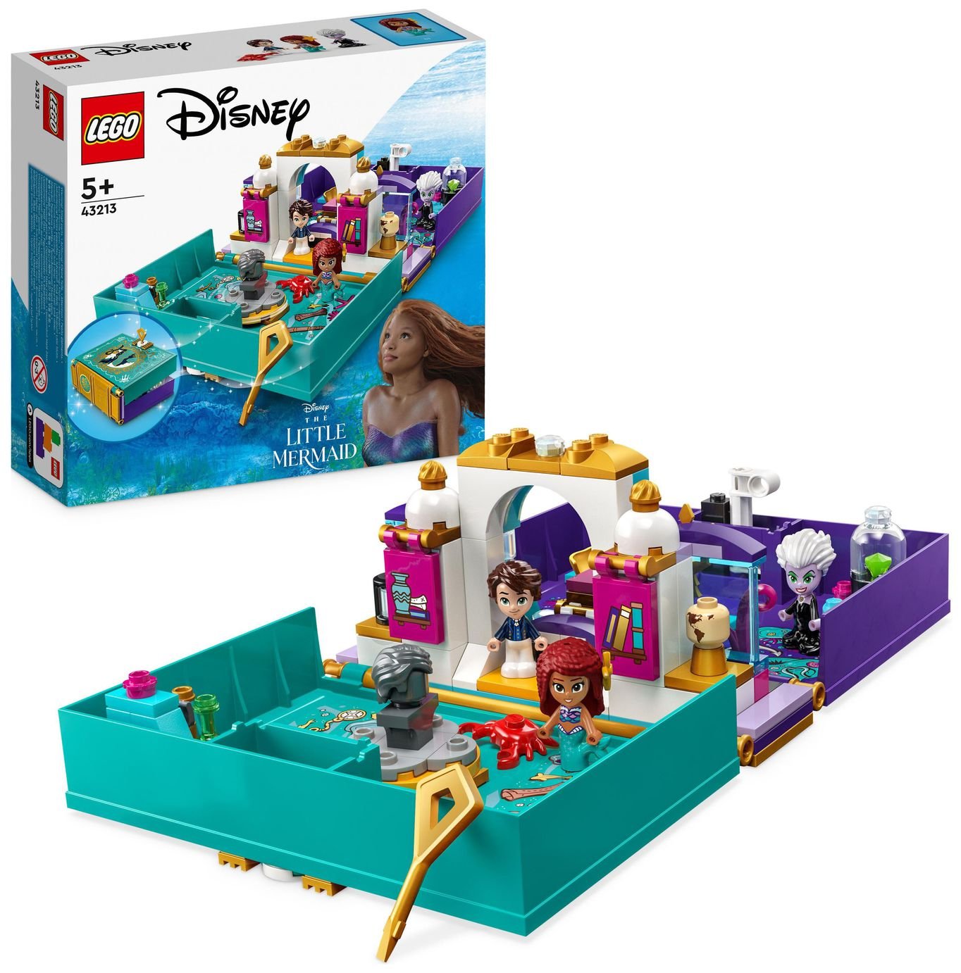 LEGO Disney The Little Mermaid Story Book Ariel Toy 43213