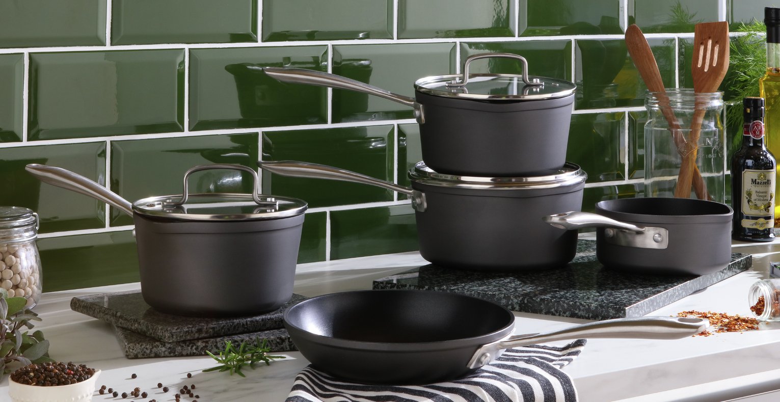 Argos Home 5 Piece Hard Anodised Aluminium Pan Set Review