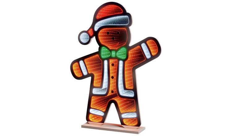 Premier Decorations Christmas Gingerbread Mirror Decoration