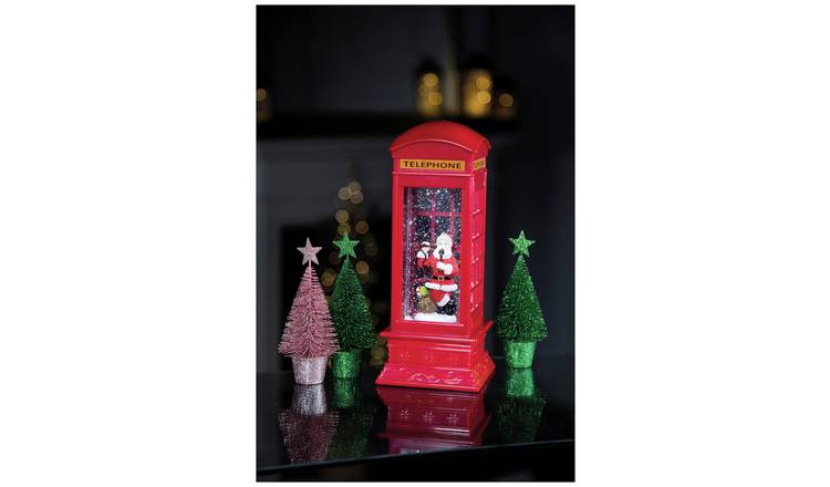 Premier Decorations Red Telephone Box Christmas Decoration