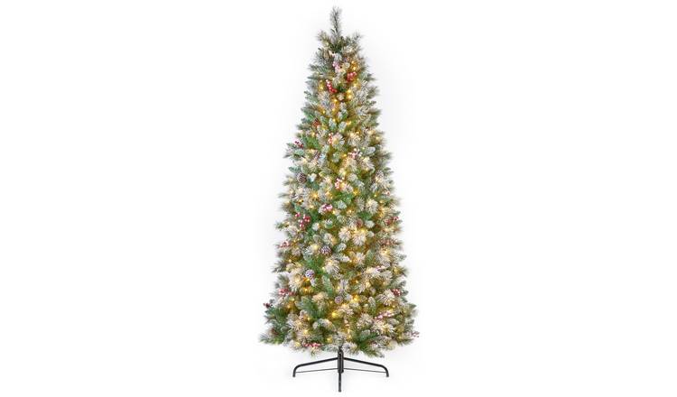 Premier Decorations 6ft Pre lit Snowy Calgary Christmas Tree