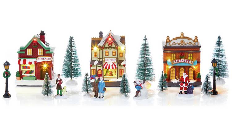 Premier Decorations Village Scene Christmas Decoration