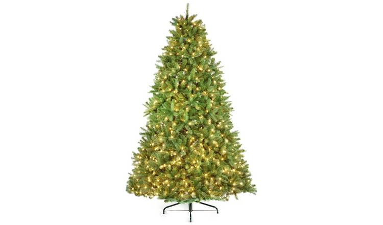 Premier Decorations 7ft Pre lit Newberry Blue Christmas Tree