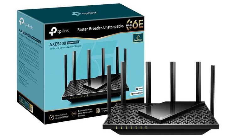 TP-Link Archer AXE75 Tri-Band Wi-Fi 6E AXE5400 Router