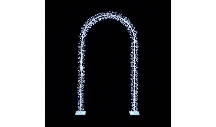 Premier Decorations White Arch Christmas Decoration