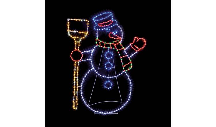 Premier Decorations Pre lit Christmas Snowman Decoration